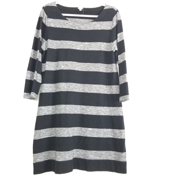 J CREW Factory Striped Boatneck Dress Sz M - Picture 7 of 7
